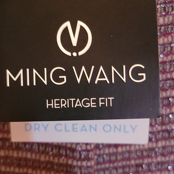 Ming Wang Jacket NWT PM Beige/Red/Grey with Silver - Picture 3 of 4